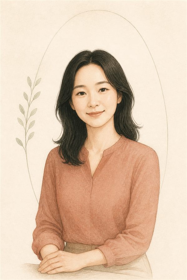 코나심리상담센터 한채원 센터장 프로필 일러스트